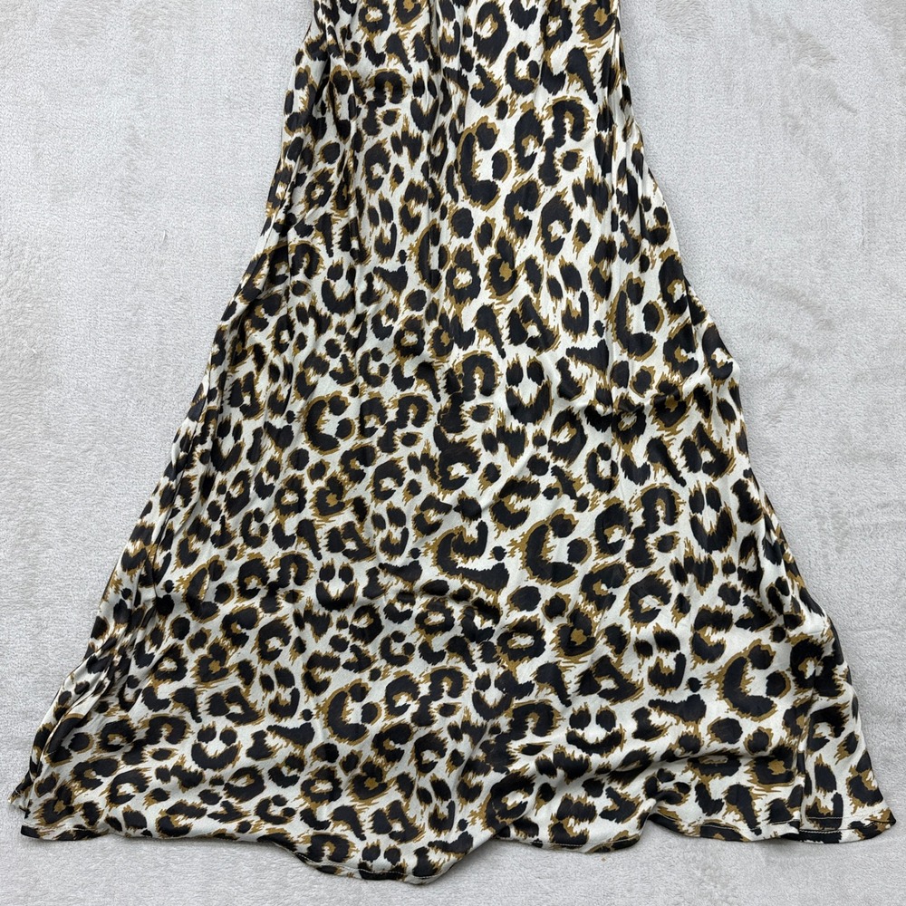 Conditions Apply Anthropologie Elva Slip Maxi Dress Women Small‎ P Leopard Print - Picture 2 of 15